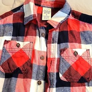 Faded Glory long sleeve flannel, EUC❤🎉🎊